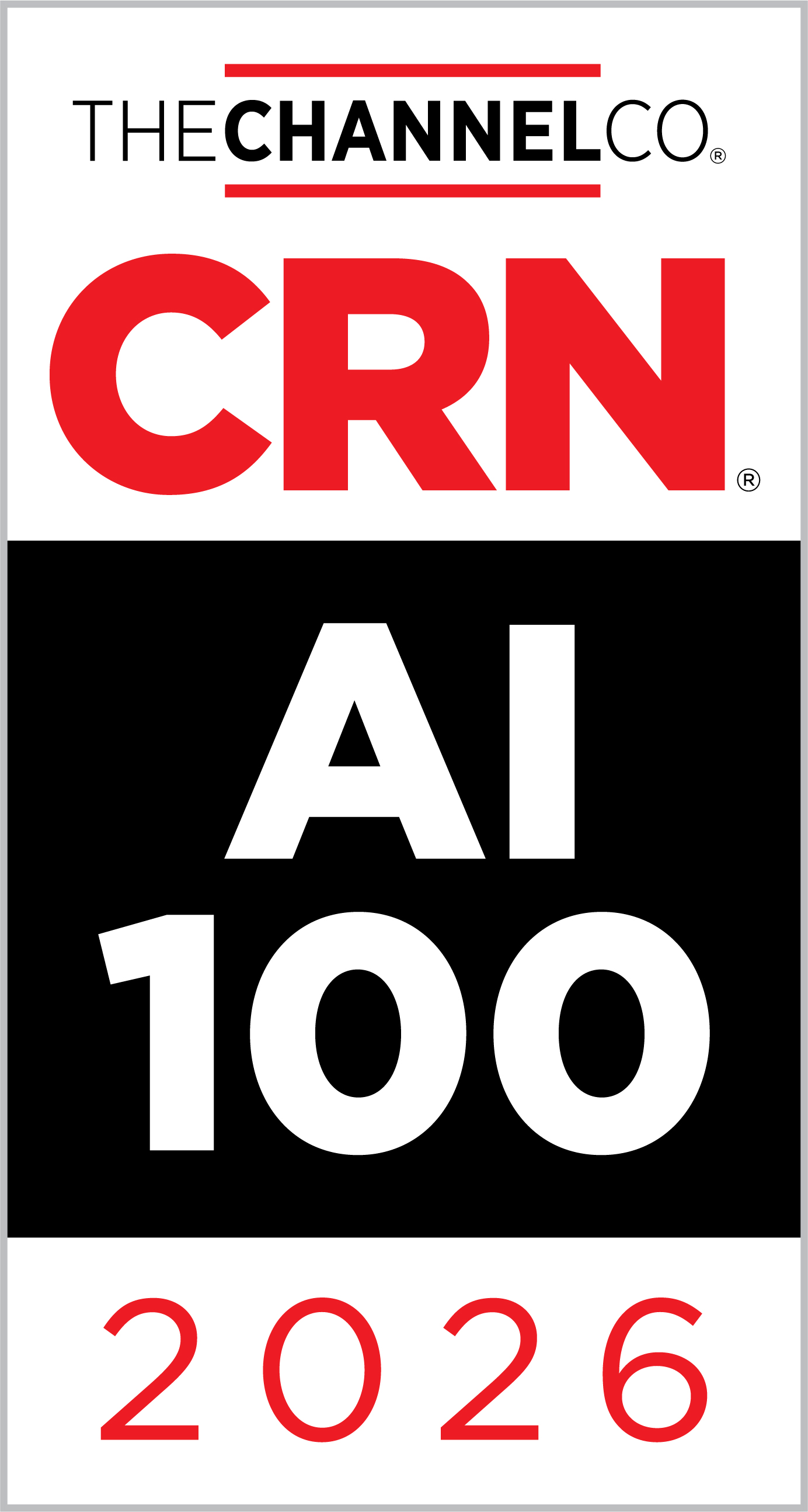 CRN AI 100 2026 Award